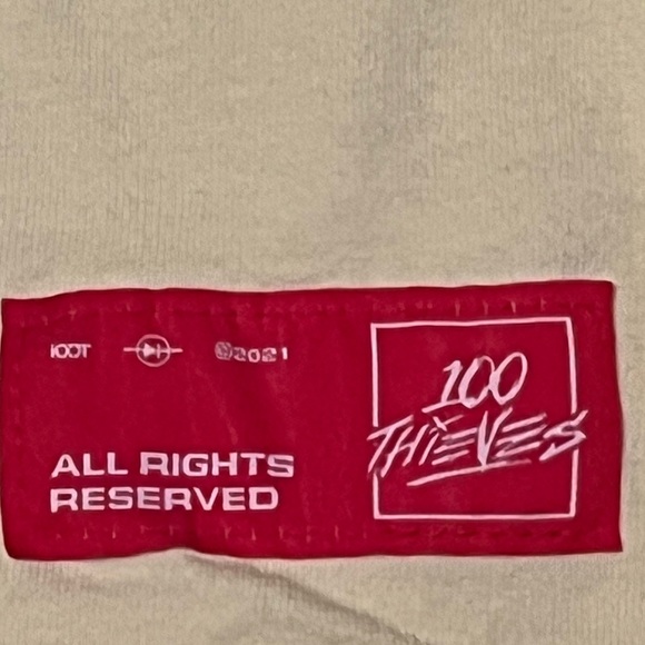 Limited edition drop 100 Thieves 2021 Enter infinity yellow and red long sleeve! - Picture 4 of 5